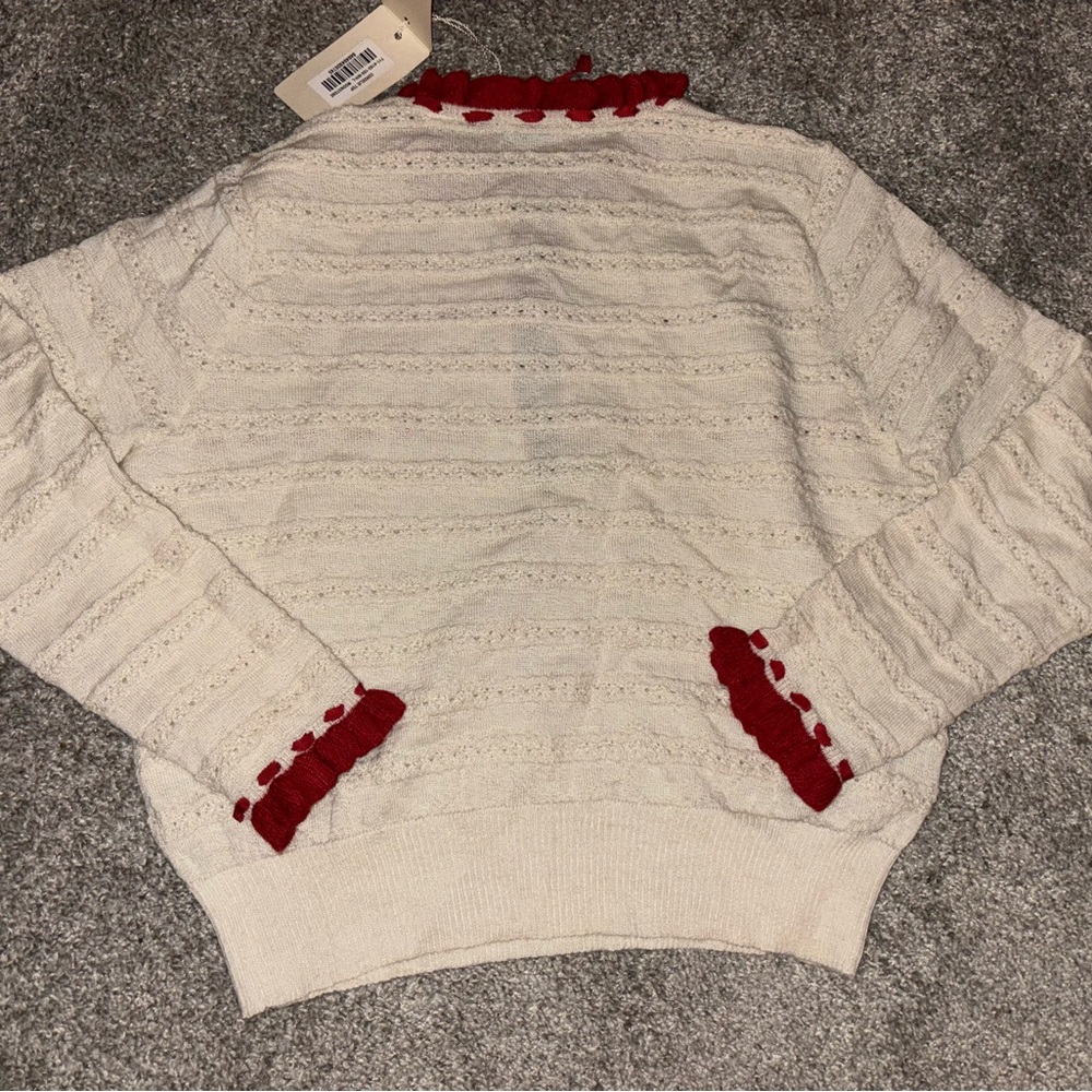 NWT Doen Cordelie Top in Moonstone and Wild Cherry /Large/ - Picture 4 of 8